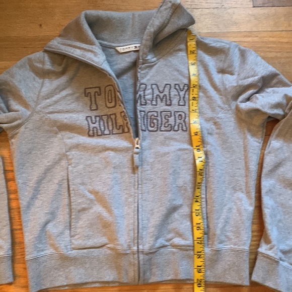 Tommy Hilfiger Track Jacket Crop Gray - Picture 7 of 8